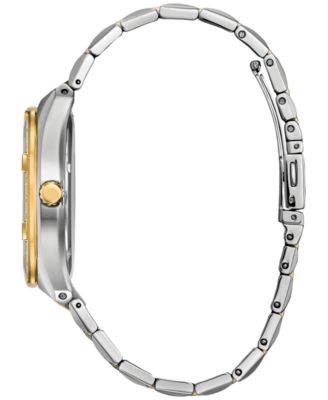 Eco-Drive Men's Corso Diamond (1/10 ct. t.w.) Two-Tone Stainless Steel Bracelet Watch 40mm