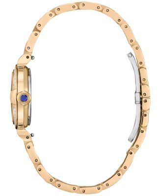 Eco-Drive Women's Diamond (1/6 ct. t.w.) Rose Gold-Tone Stainless Steel Bracelet Watch 26mm