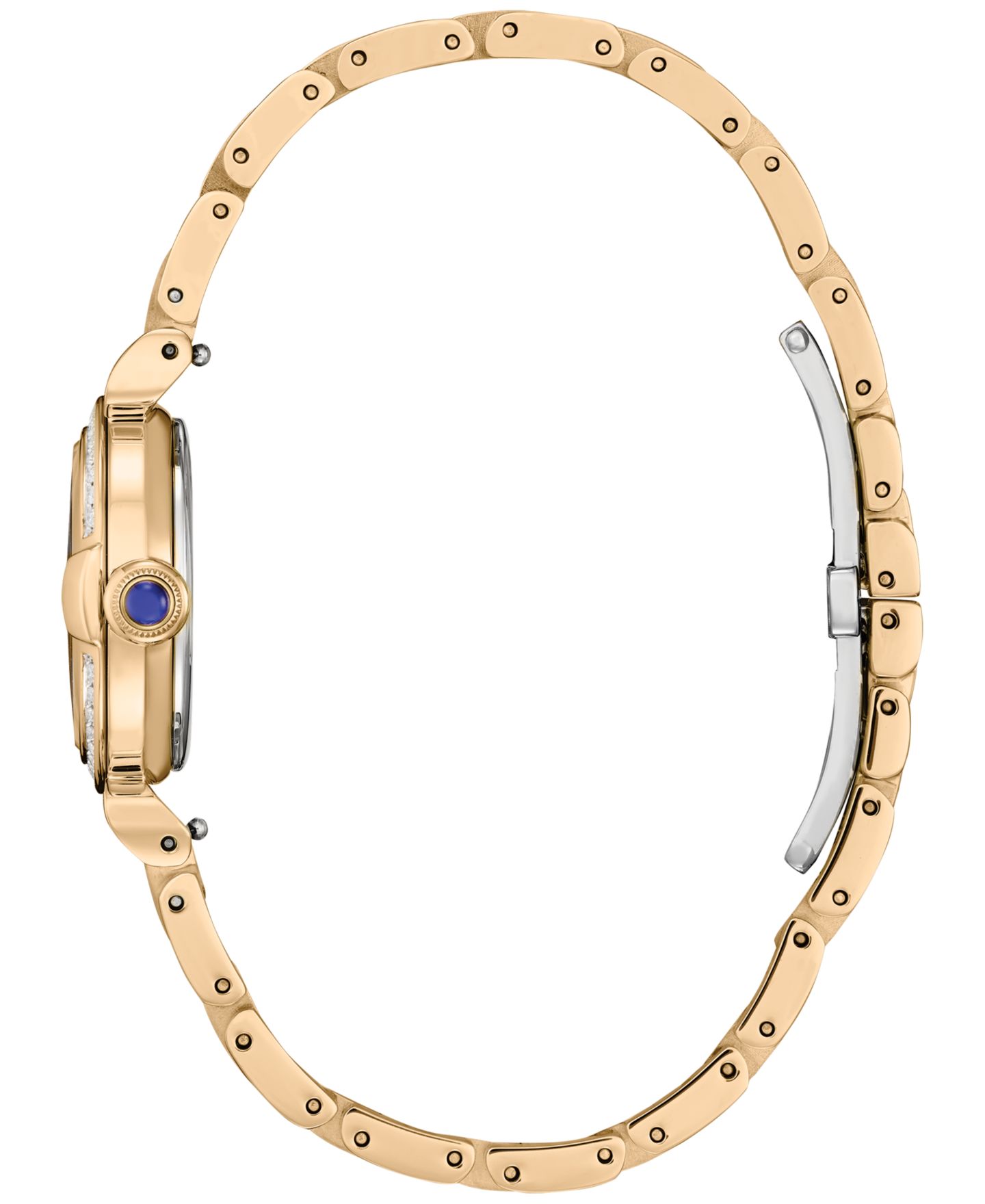 Женские часы Citizen Eco-Drive Diamond (1/6 ct. t.w.) Rose Gold-Tone Stainless Steel Bracelet Watch 26mm — фото 2
