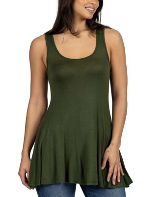 Women's Scoop Neck Sleeveless Tunic Top