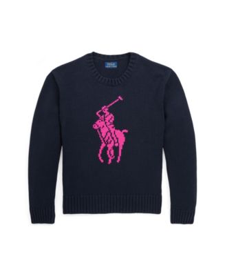 トップス POLO Ralph Lauren big pony ds knit Polo Ralph Lauren Big Girls Big Pony Cotton Sweater - Macy's