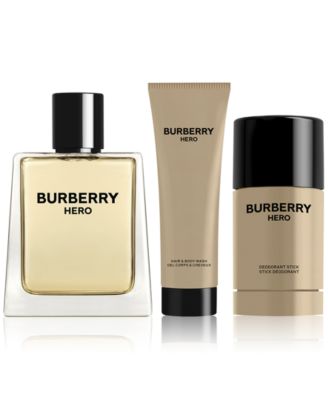 Burberry Men's 3-Pc. Hero Eau de Toilette Gift Set - Macy's