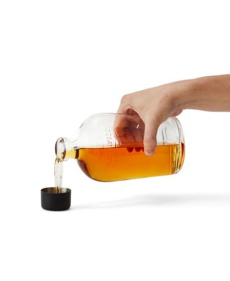 18 oz Stainless Steel Cocktail Shaker, Multi-Use Stainless Steel Topper with 1.5 oz  shot Cap and Strainer