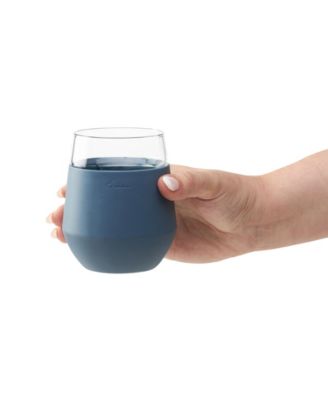 Freezable Wine Glasses, Set of 2, Slate