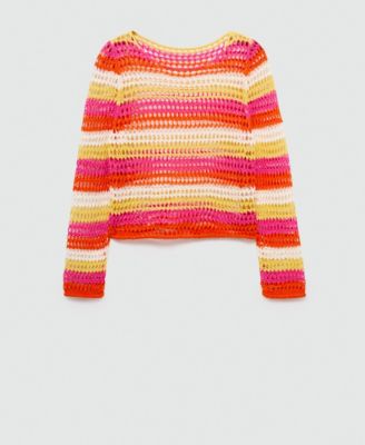 Women's Combined Crochet Sweater