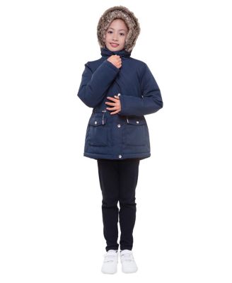 Girls Sherpa Fleece Lined Parka Coat 4-18