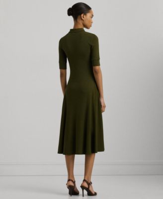 ワンピース POLO RALPH LAUREN Woman Dress Green 253951569 003 Lauren Ralph Lauren Women's A-Line Polo Dress - Macy's