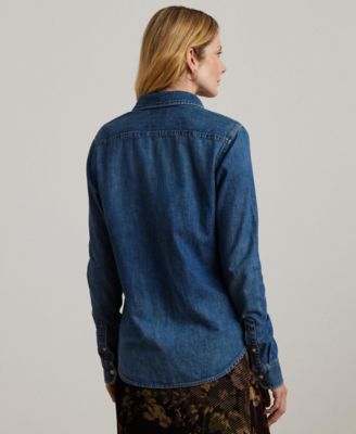 Women's Straight-Fit Denim Shirt