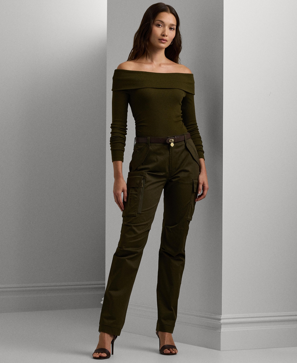 Lauren Ralph Lauren Women's Sateen Cargo Pants