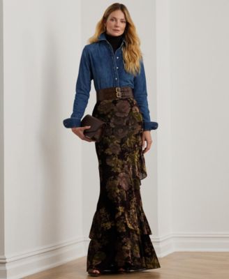 Women's Straight-Fit Denim Shirt