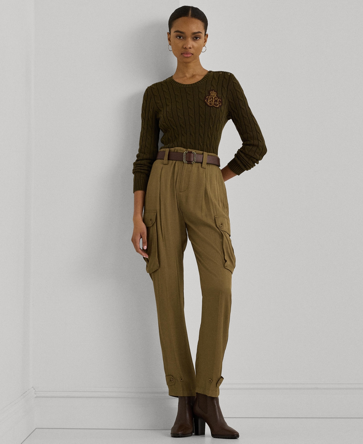 Lauren Ralph Lauren Women's Tapered Cargo Pants