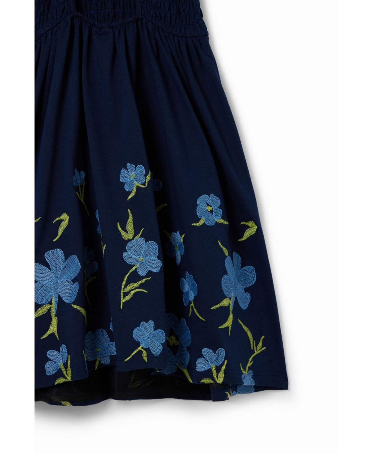 Desigual Girls Girls's Strappy floral embroidery dress