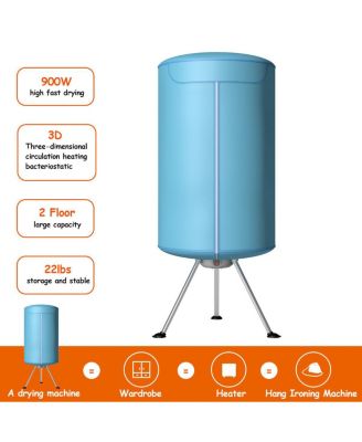 Electric Portable Ventless Laundry Dryer, Folding Drying Machine Heater