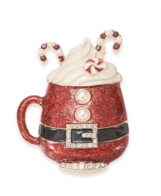 Holiday Lane - Santa Mug Pin