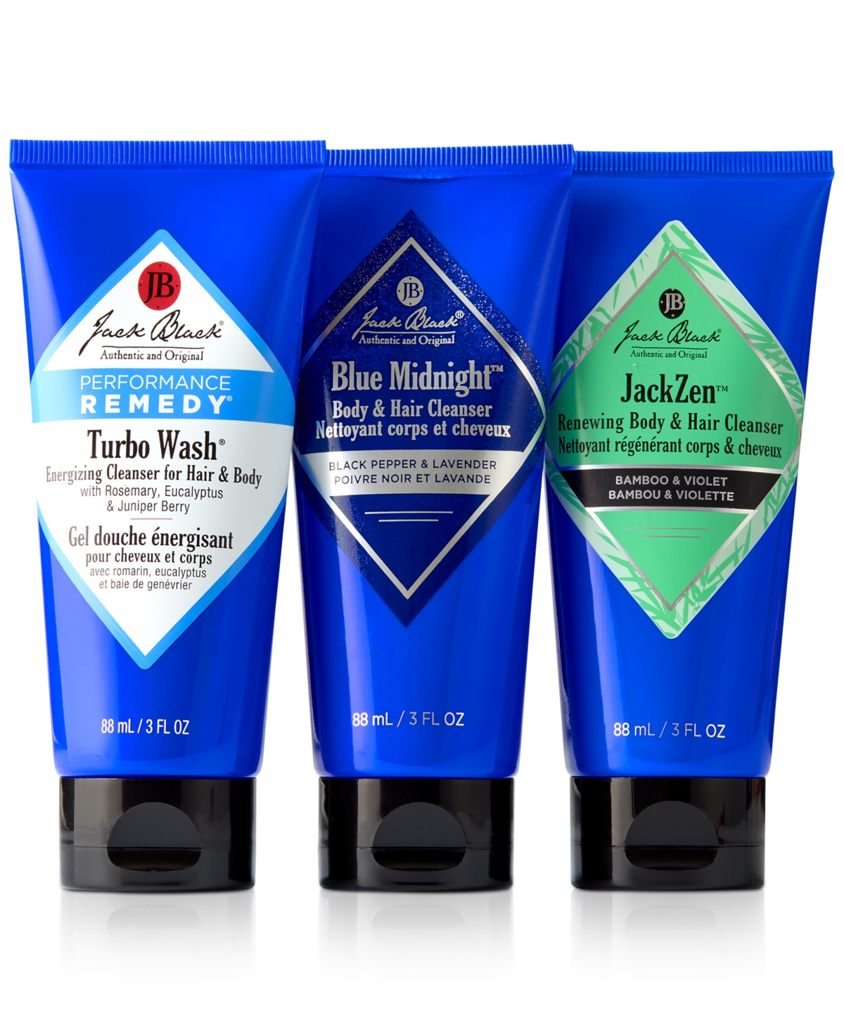 Jack Black 3-pc. The Clean Team Body & Hair Cleanser Set In No Color