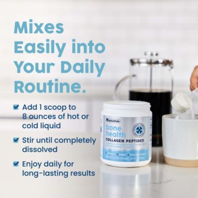 Bone Health Collagen Peptides, Type 1 & 3, with Fortibone and Verisol, 7.9 Ounce, 30 Servings