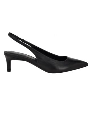 Women's Dainty Kitten Heel Slingback Pumps