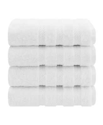 Edison Luxury 100% Turkish Cotton 4-Piece Hand Towel Set