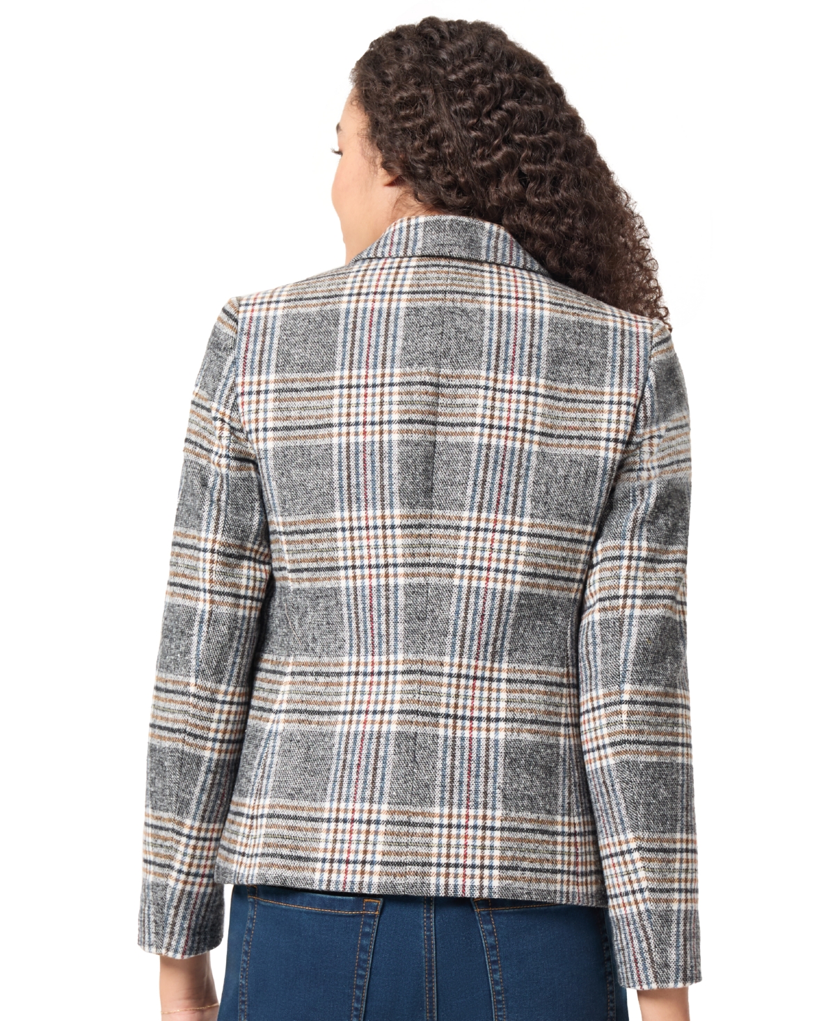 Jones New York Women's Brushed-Classic Plaid Balzer