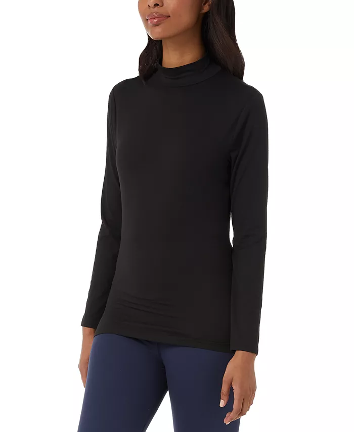 Women's Long-Sleeve Mock-Neck Top - thumbnail 3