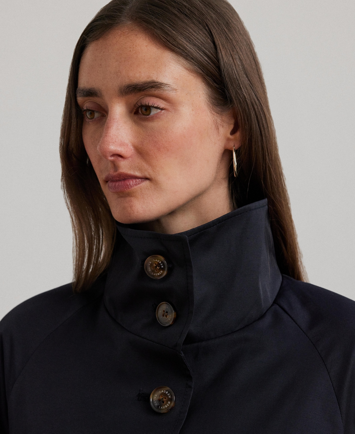 Lauren Ralph Lauren Women's Stand-Collar Maxi Trench Coat
