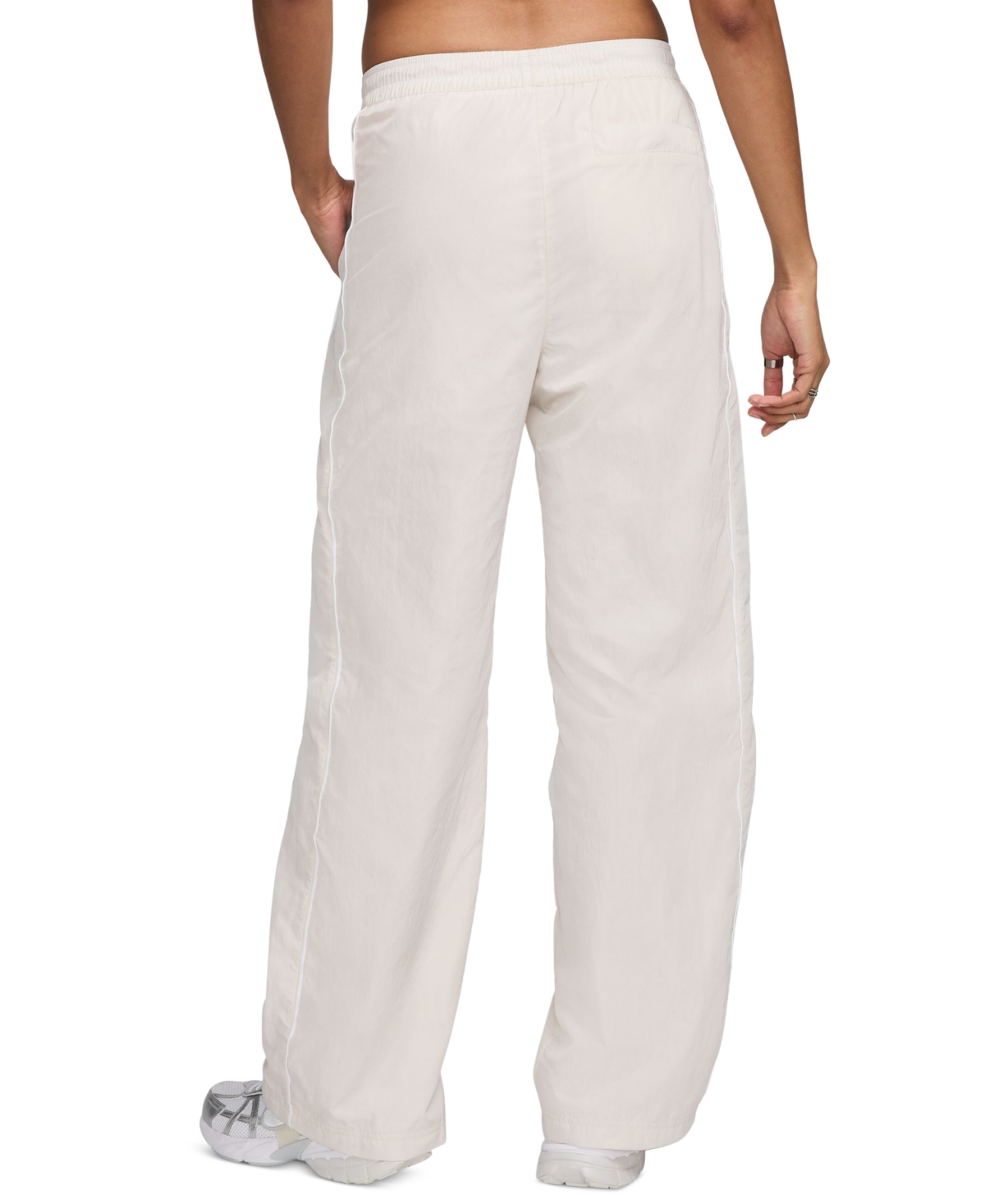 Nike Women's Windrunner High-Waist Woven Pants -white