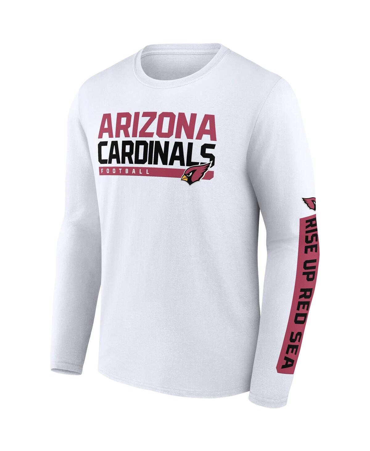 Fanatics Men's Cardinal/white Arizona Cardinals Two-pack 2023 Schedule T-shirt Combo Set In Cardinal,white