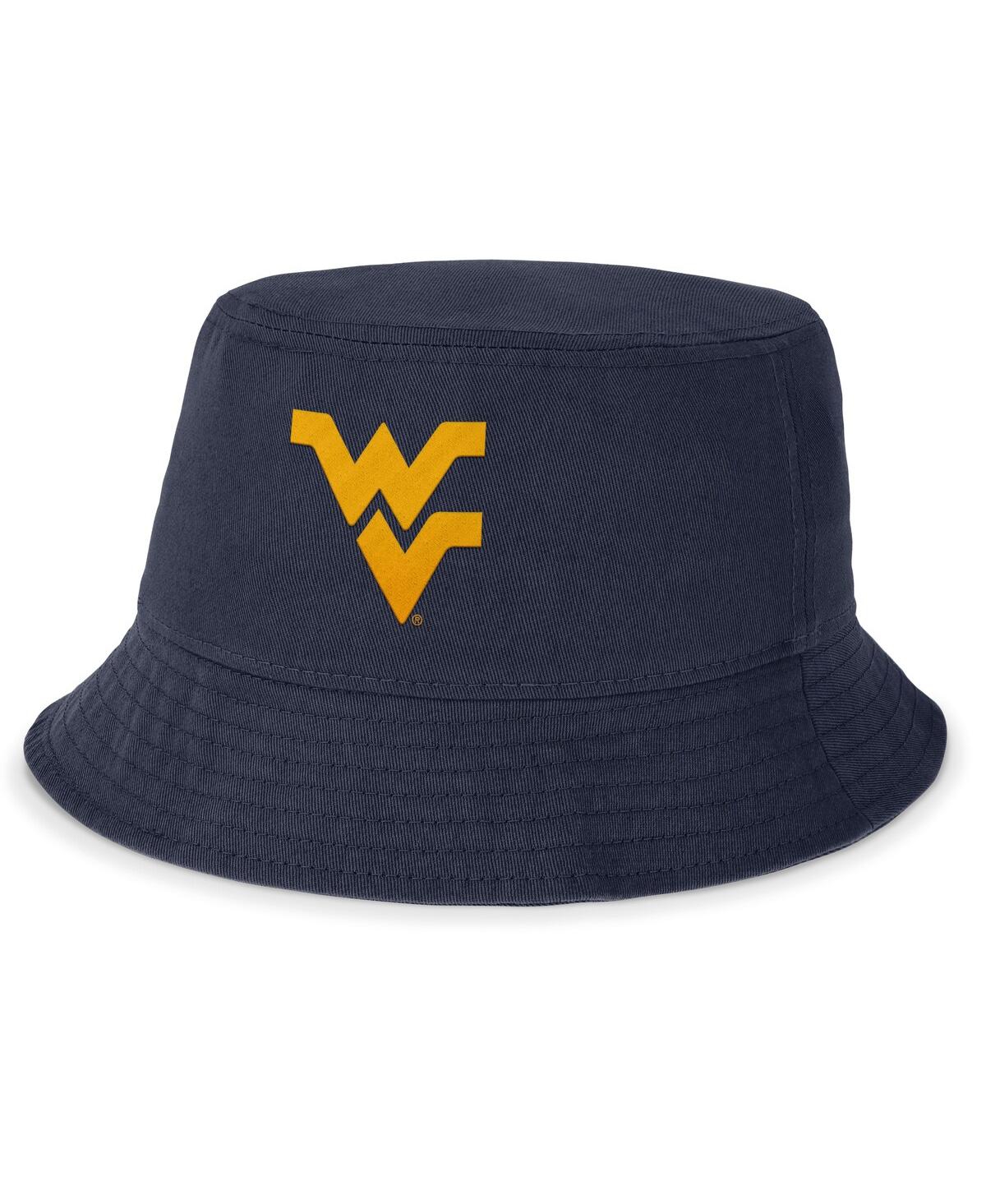 Nike Men's Navy West Virginia Mountaineers Apex Bucket Hat In Navy