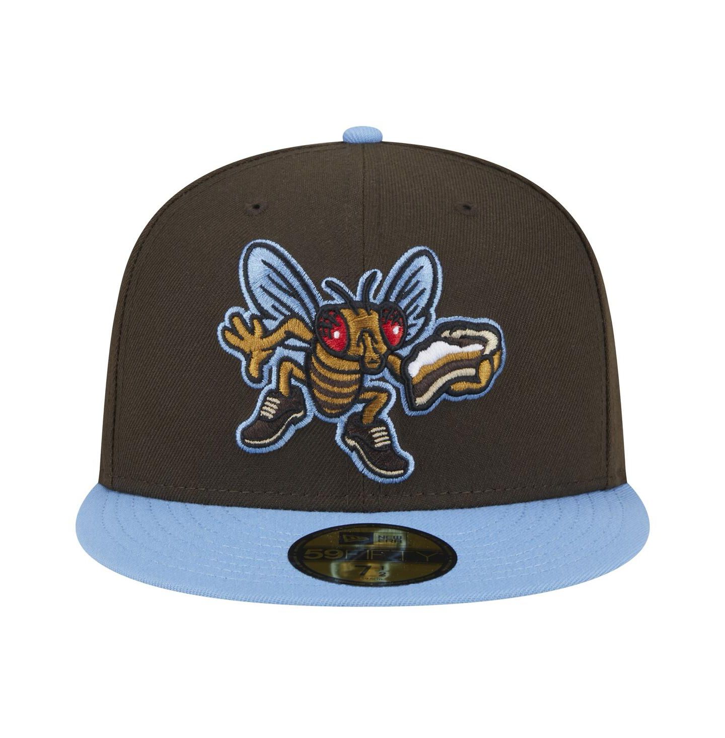 Мужская кепка New Era Brown Lehigh Valley IronPigs Theme Night Shoofly 59FIFTY Fitted Hat — фото 2