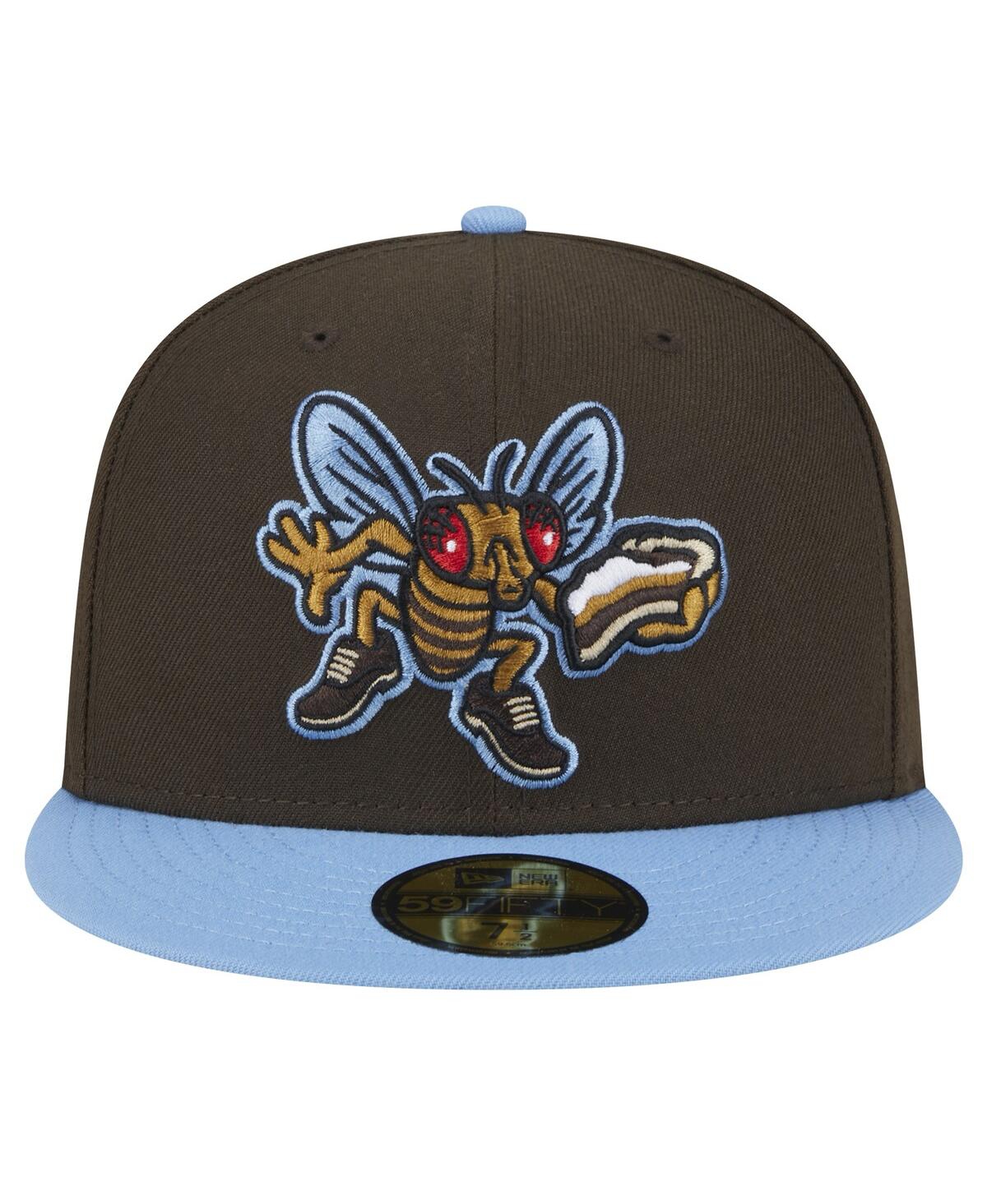 New Era Men'sLehigh Valley IronPigs Theme Night Shoofly 59FIFTY Fitted Hat - Brown