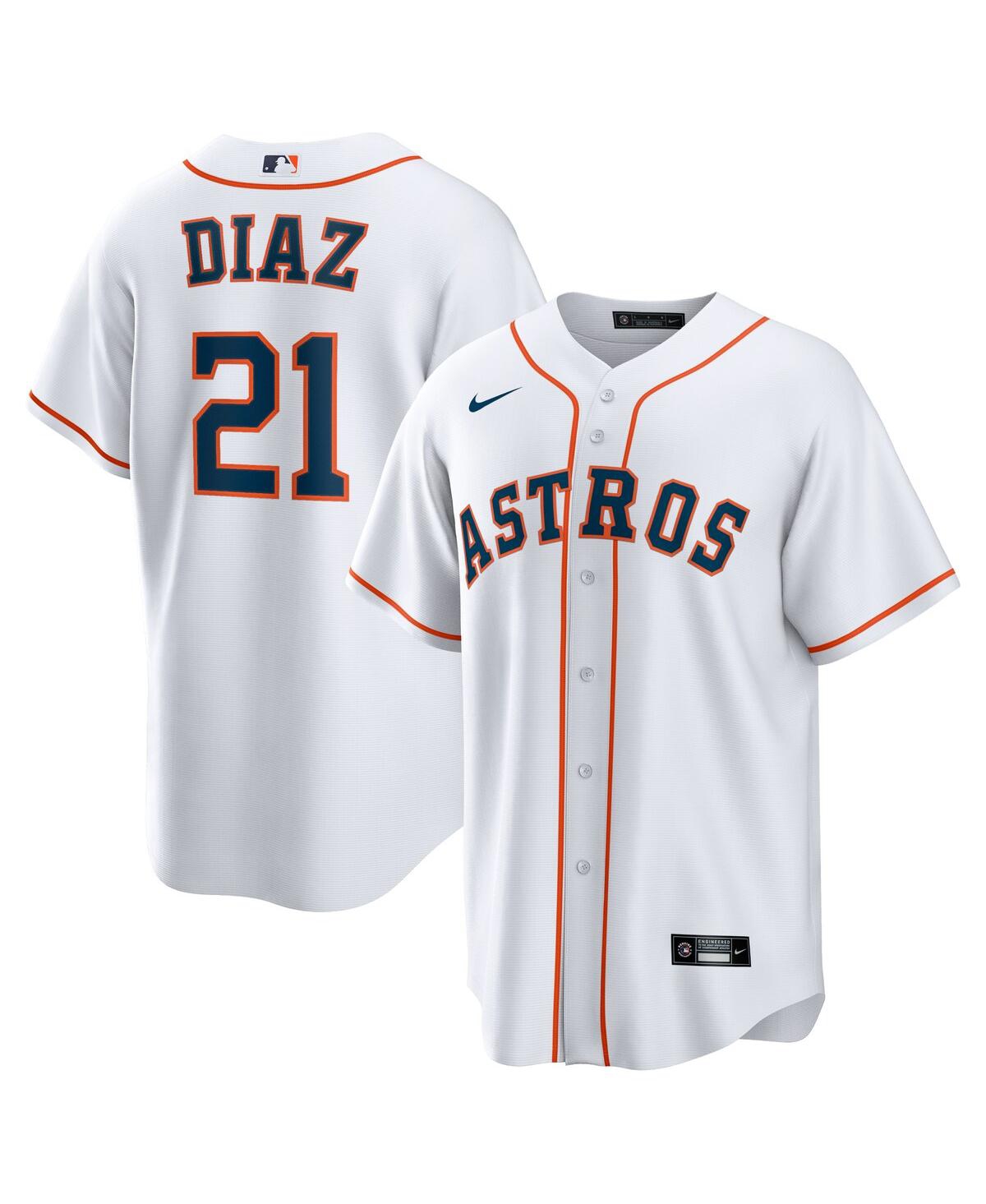 Nike Men's Yainer DiazHouston Astros Home Replica Jersey - White