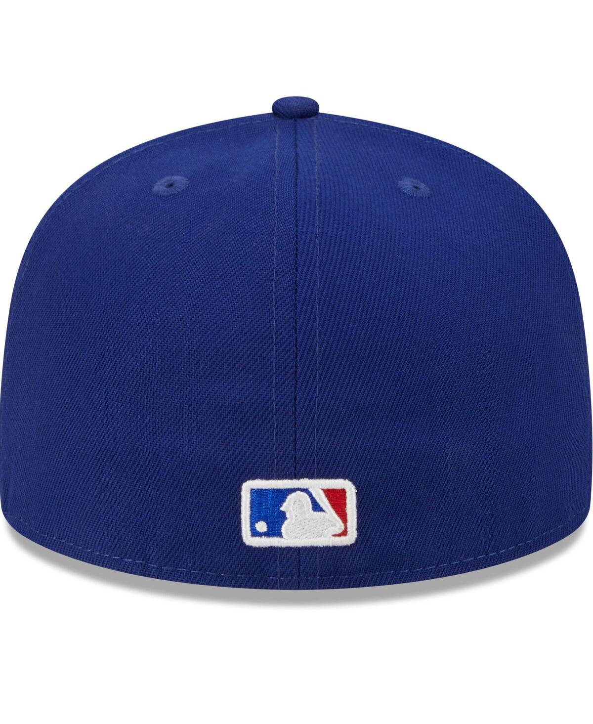 New Era Men'sRoyal Texas Rangers 2024 Mlb All-Star Game Workout 59FIFTY Fitted Hat - Cream, Royal