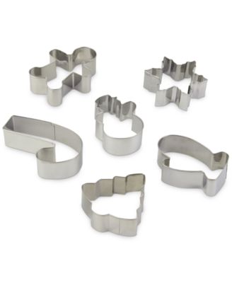 6-Piece Stainless Steel Cookie Cutter Set