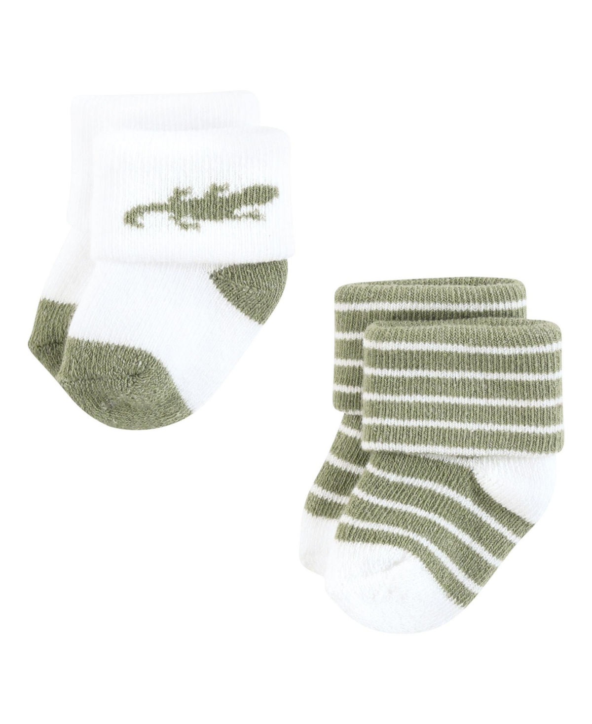 Hudson Baby Baby Boys Cotton Rich Newborn and Terry Socks Lizard