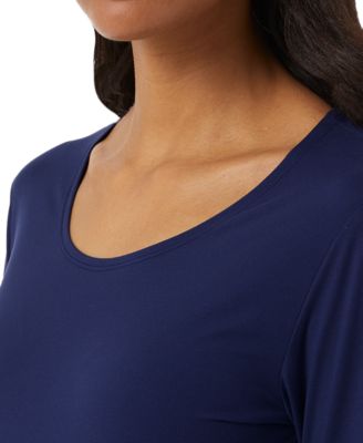 Women's Long-Sleeve Scoop-Neck Top 