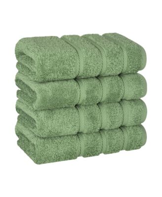 Edison Luxury 100% Turkish Cotton 4-Piece Hand Towel Set