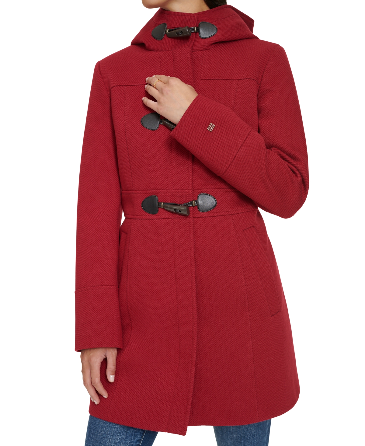 Tommy Hilfiger Women's Hooded Toggle Walker Coat, Created for Macy's