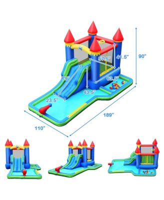 Kids Inflatable Bounce House Water Slide without Blower