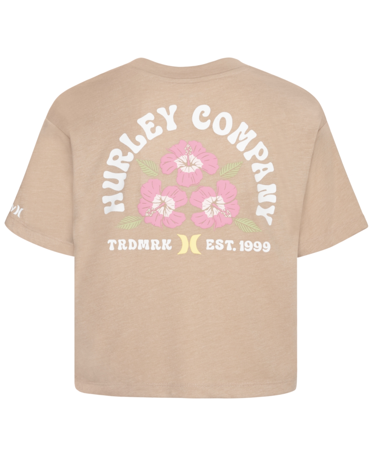 Hurley Big Girls Flower Power Boxy Tee