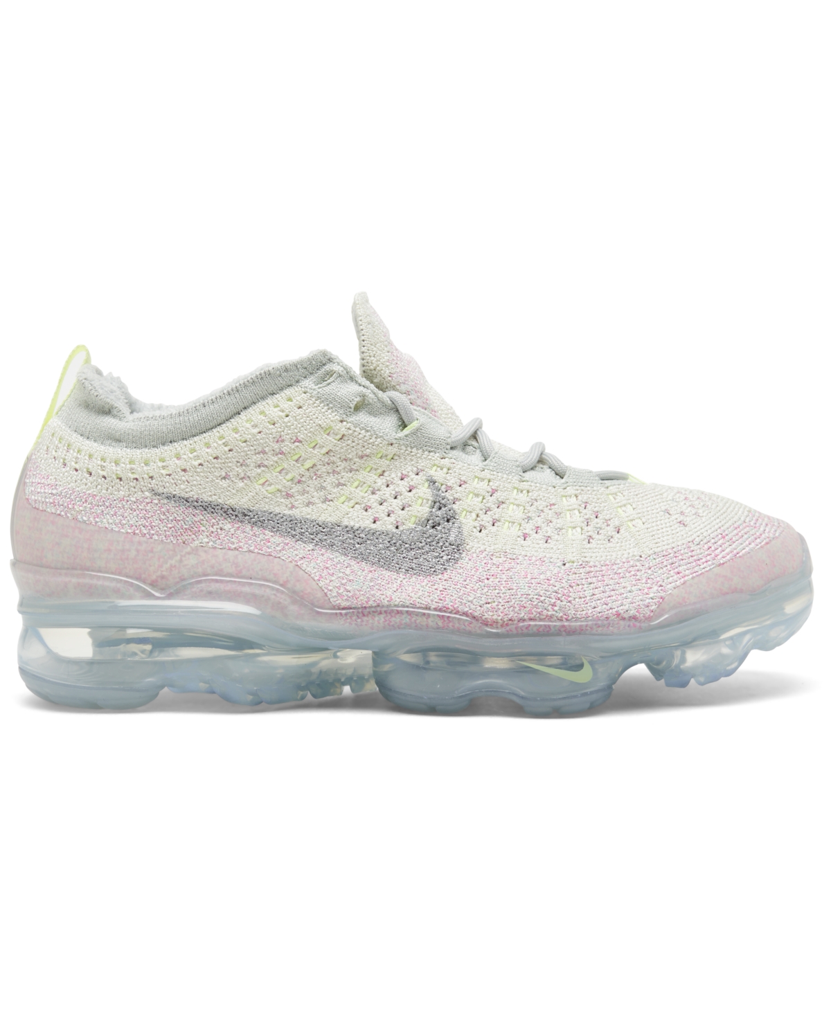 Nike Women's Air Vapormax 2023 Flyknit Next Nature Running Sneakers From Finish Line In Seaglass,silver
