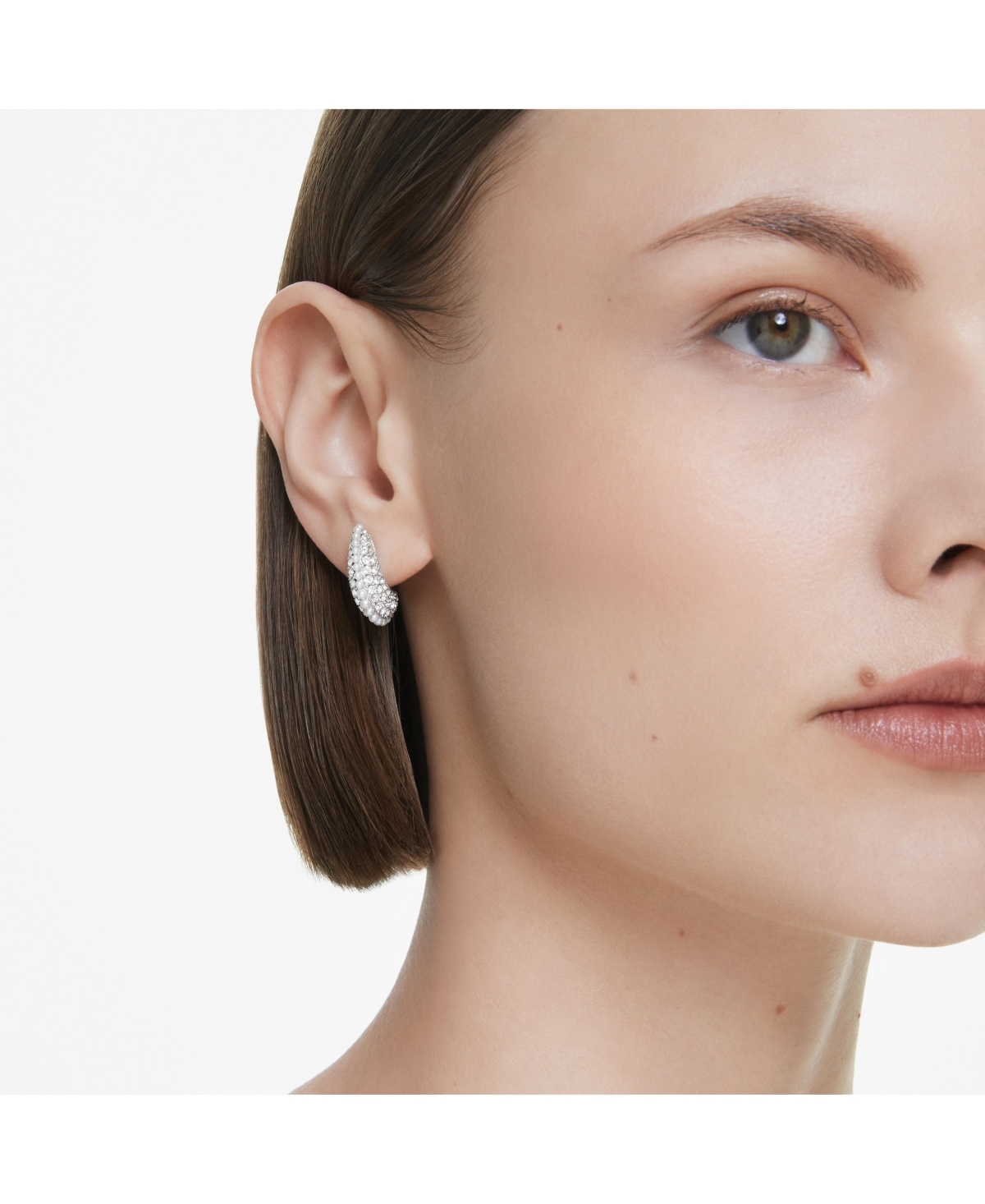 Swarovski Sublima Drop Earrings In Silver