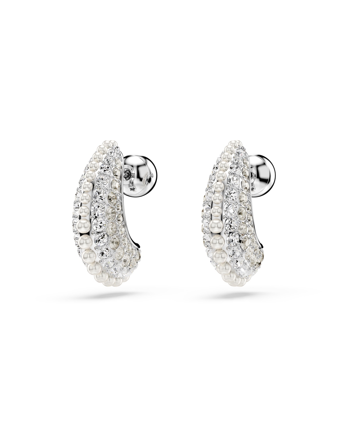 Swarovski Sublima Drop Earrings In Silver