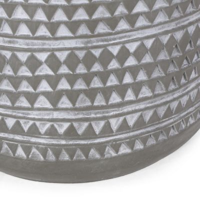 Streamdale Bohemian Textured Patio Side Table - Versatile Outdoor/Indoor Accent