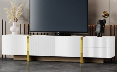 Streamdale Modern TV Stand with Discreet Cable Management