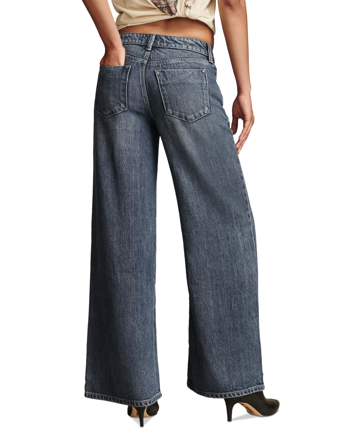 Lucky Brand Women's High Rise Palazzo Jeans