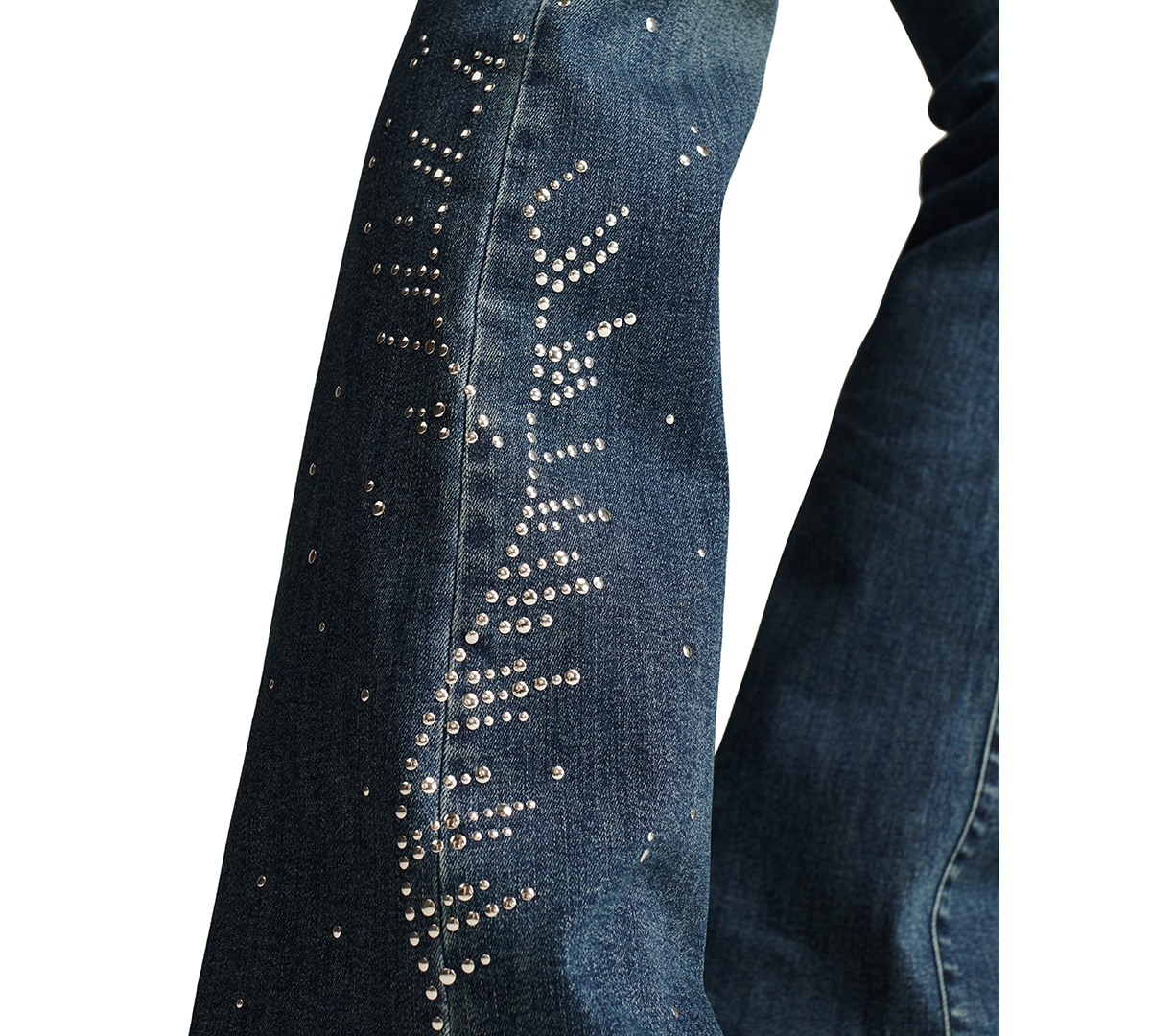Lucky Brand Women's Mid Rise Embellished Sweet Flare Jeans
