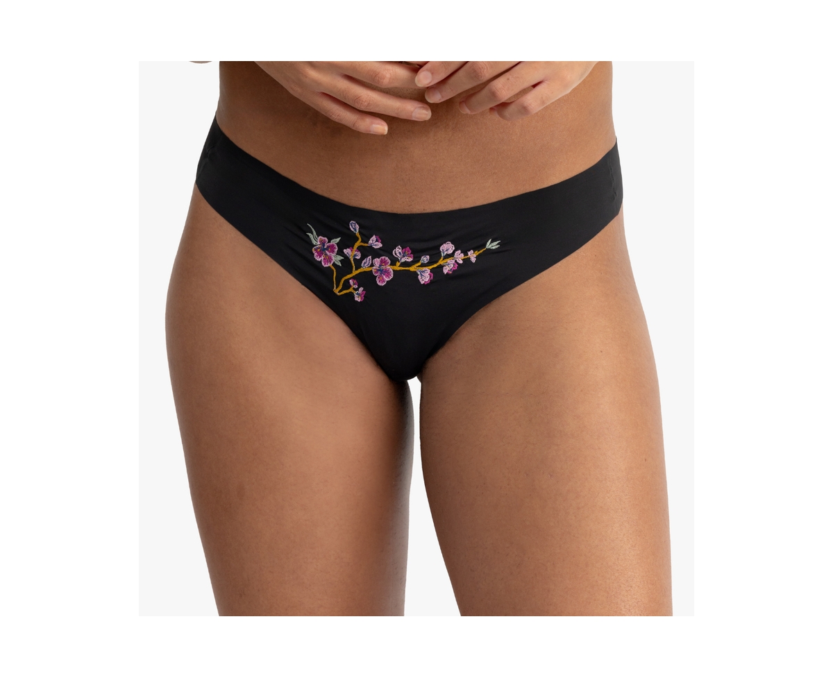 Uwila Warrior Plus Size Better Briefs Thong with Embroidery