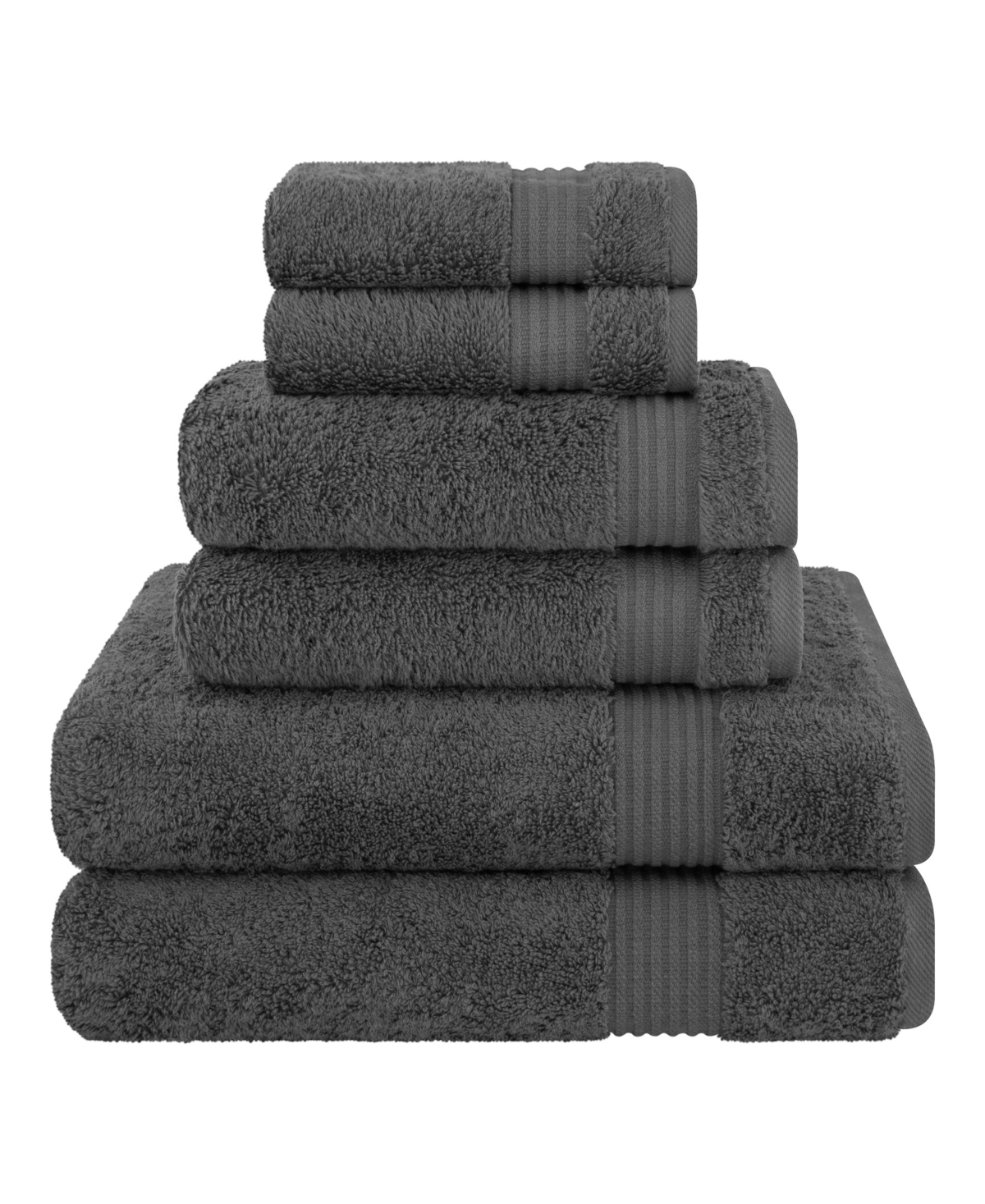 American Soft Linen Bekos Premium 100% Turkish Cotton 6-Piece Bath Towel Set
