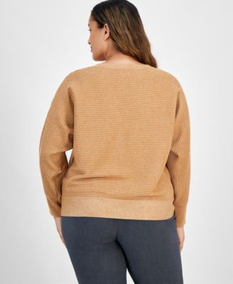 Plus Size Metallic Wrap Seater, Created for Macy's