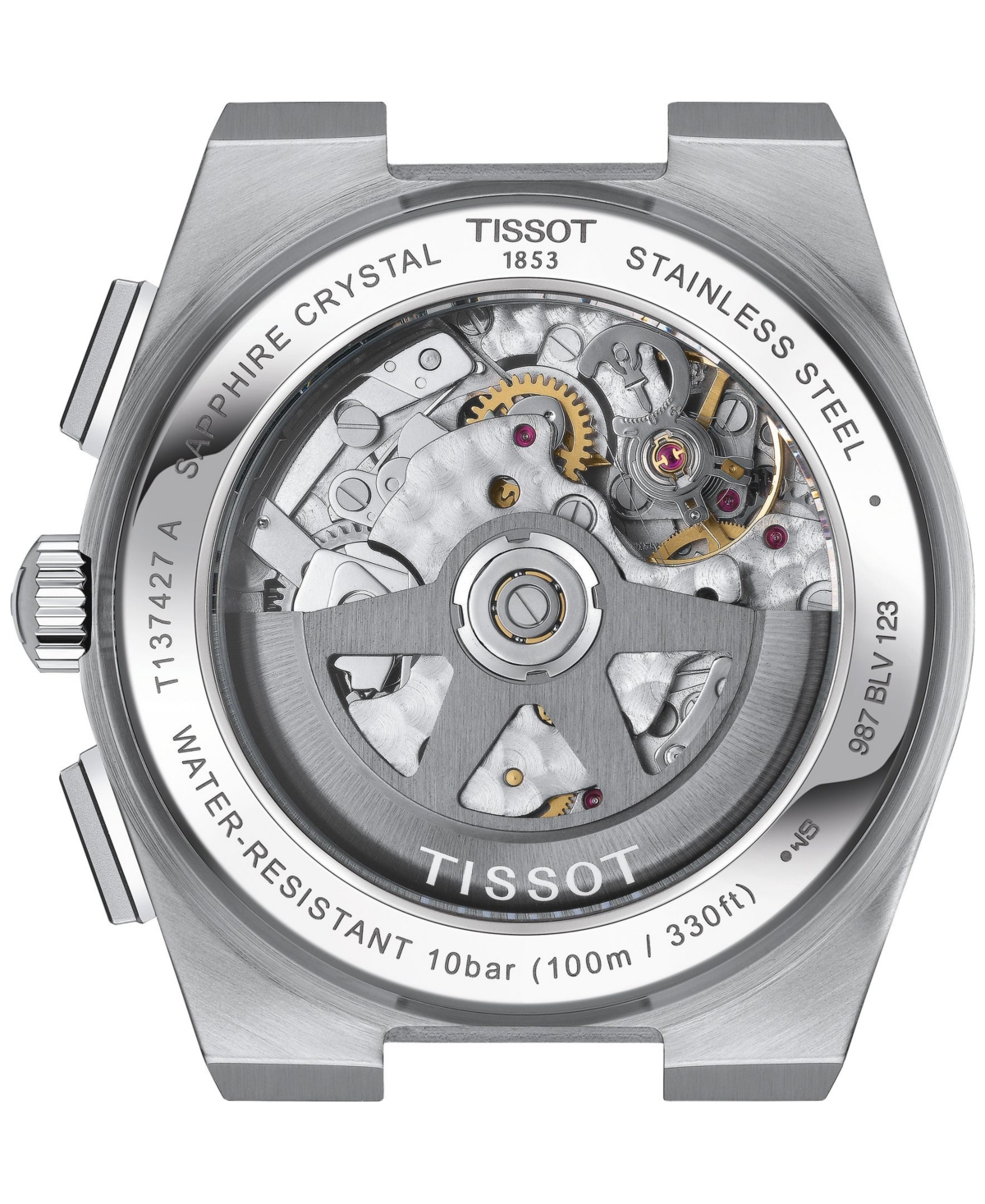 Tissot Mens Green T137.427.11.091.00 Prx Chrono Stainless-steel Automatic Watch In No Color